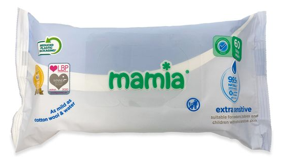 Mamia Extra Sensitive Baby Wipes 60 pack